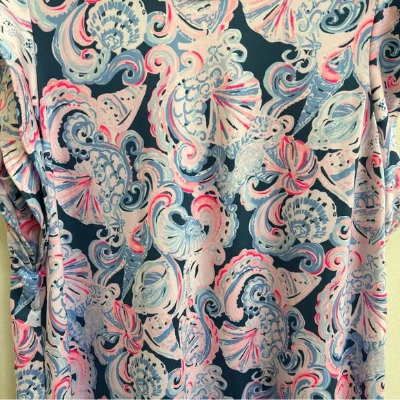 LILLY PULITZER DANI DRESS High Tide Navy Its For Shore size Small - Picture 6 of 9